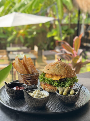 Modern dishes served at Plantasia Restaurant & Bar Koh Phangan
