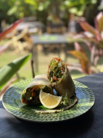 Modern dishes served at Plantasia Restaurant & Bar Koh Phangan