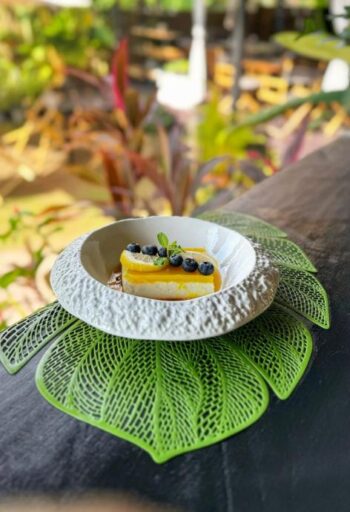 Modern dishes served at Plantasia Restaurant & Bar Koh Phangan