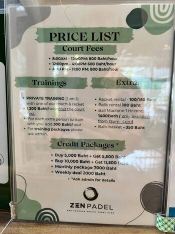 Zen Padel Phangan padel courts on Koh Phangan