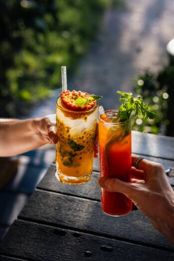 Modern dishes served at Plantasia Restaurant & Bar Koh Phangan