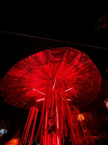 Sound Garden Koh Phangan interior with three levels and central tree