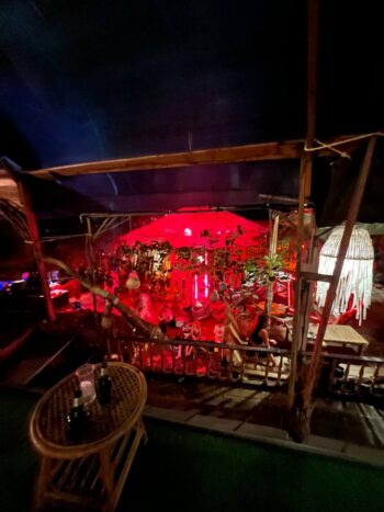 Sound Garden Koh Phangan interior with three levels and central tree