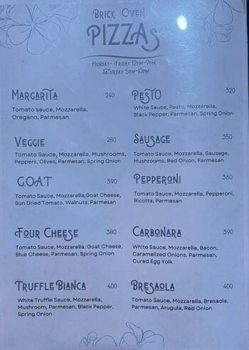 La Casa Tropicana Koh Phangan menu with Thai and international dishes