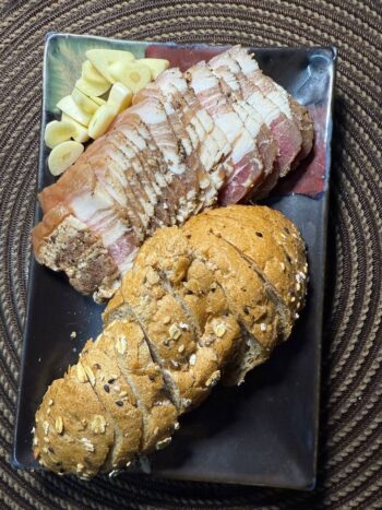 Hearty dishes at Dudka Bar Sauna Koh Phangan