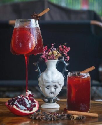 Refreshing soft drinks at STAY GOLD bar Koh Phangan