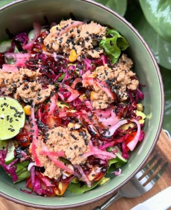 Vegan food dish at STAY GOLD Koh Phangan