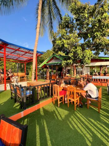 Sun Sky View Koh Phangan interior — viewpoint restaurant seating with panoramic atmosphere
