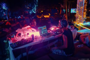 Live meditative concert and jam night at Aum Sound Healing Center on Koh Phangan