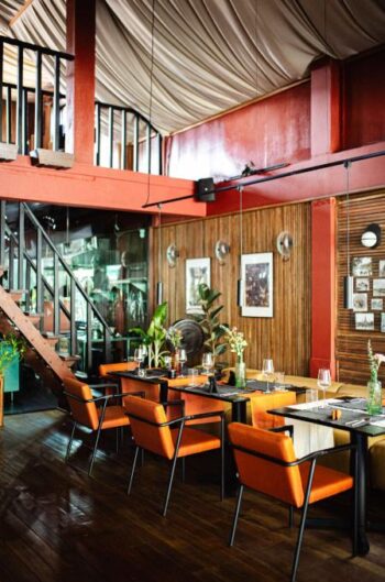 Catch restaurant interior on Koh Phangan with modern elegant dining space