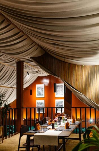 Modern European and Thai restaurant interior at Catch in Koh Phangan