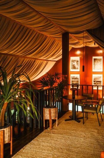 Catch restaurant interior on Koh Phangan with modern elegant dining space