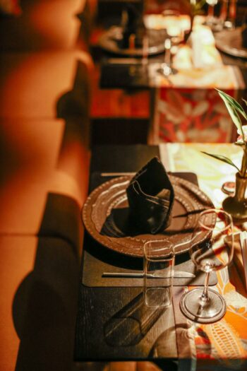 Modern European and Thai restaurant interior at Catch in Koh Phangan