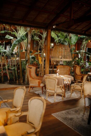 Modern European and Thai restaurant interior at Catch in Koh Phangan