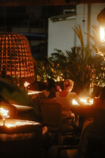 Modern European and Thai restaurant interior at Catch in Koh Phangan