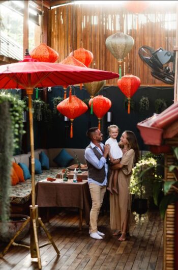 Live event night at Catch restaurant Koh Phangan with guests and ambient lighting