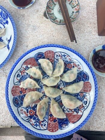 Chinese Dumpling Koh Phangan small family-run dumpling spot seating area
