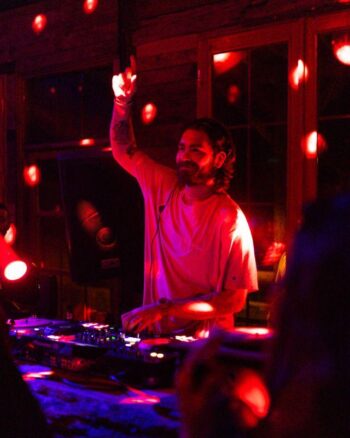 T ONE performing a DJ set (house music)