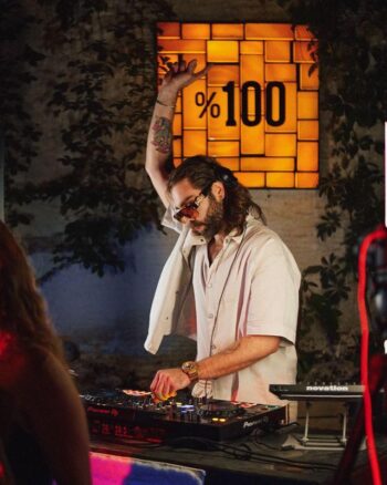 T ONE performing a DJ set (house music)