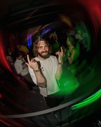 T ONE performing a DJ set (house music)