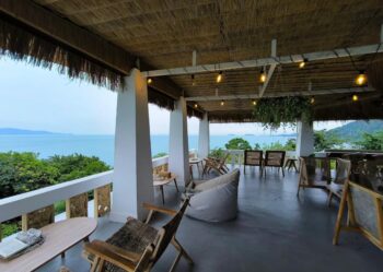 Haad Rin Sky Bistro and Bar rooftop interior Koh Phangan