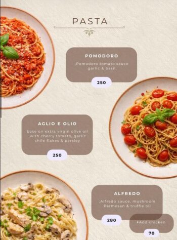 Haad Rin Sky Bistro and Bar menu Koh Phangan