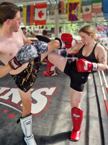 Chinnarach Muay Thai gym interior and training area on Koh Phangan