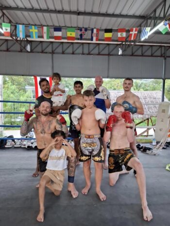 Chaysee Muay Thai gym interior and training area in Thong Sala Koh Phangan