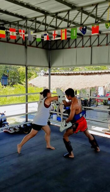 Chaysee Muay Thai gym interior and training area in Thong Sala Koh Phangan