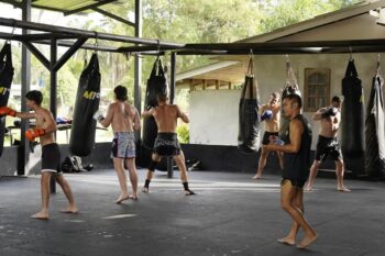 M19 Muay Thai gym interior and training area Koh Phangan
