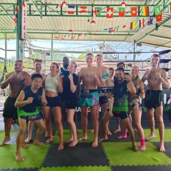 Venom Muay Thai gym interior and training area Koh Phangan