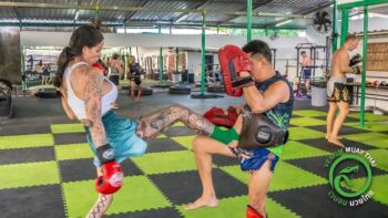 Venom Muay Thai gym interior and training area Koh Phangan
