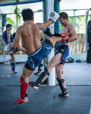 Rittisak Muay Thai gym interior and training area on Koh Phangan