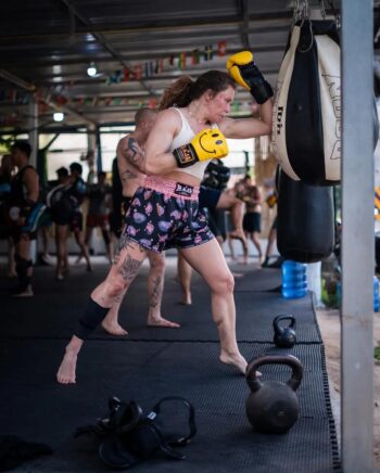 Rittisak Muay Thai gym interior and training area on Koh Phangan