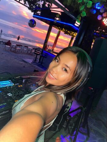 female DJ portrait techno artist JAJA ROUGE