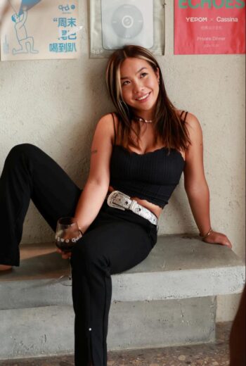 female DJ portrait techno artist JAJA ROUGE