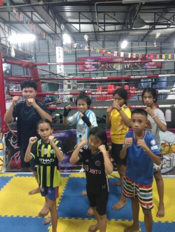 Moon Fight Muay Thai gym interior and training area on Koh Phangan