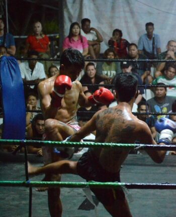 Muay Thai fight at Jomhod Stadium Koh Phangan