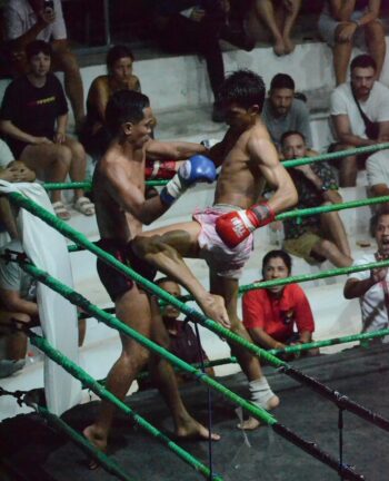 Muay Thai fight at Jomhod Stadium Koh Phangan