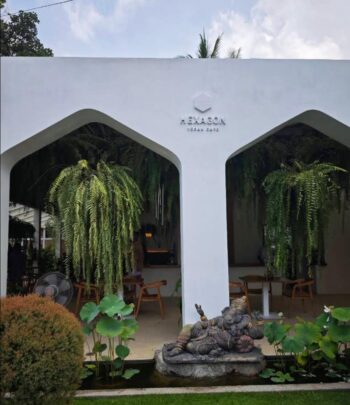 HEXAGON vegan restaurant interior on Koh Phangan