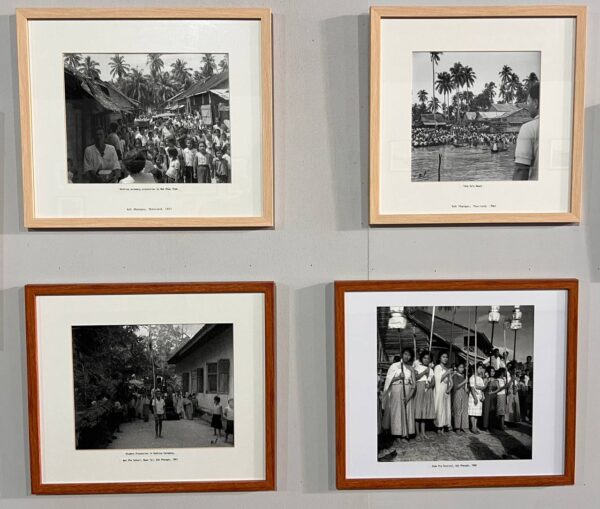 Historical photographs of Koh Phangan by Narin Poolsap at the Koh Phangan’s Living Memories exhibition