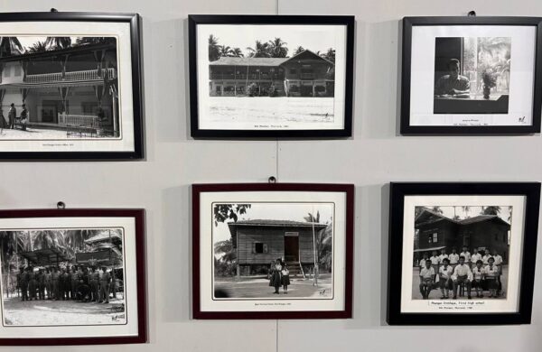 Historical photographs of schools, government buildings and local community life on Koh Phangan