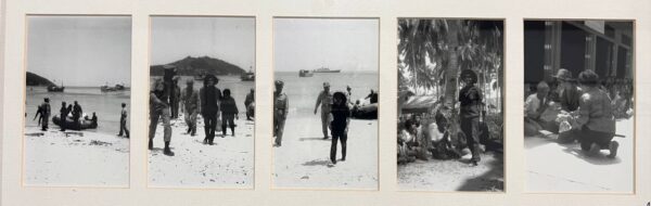 Historical photographs of Koh Phangan beach and an official visit from the Narin Poolsap archive