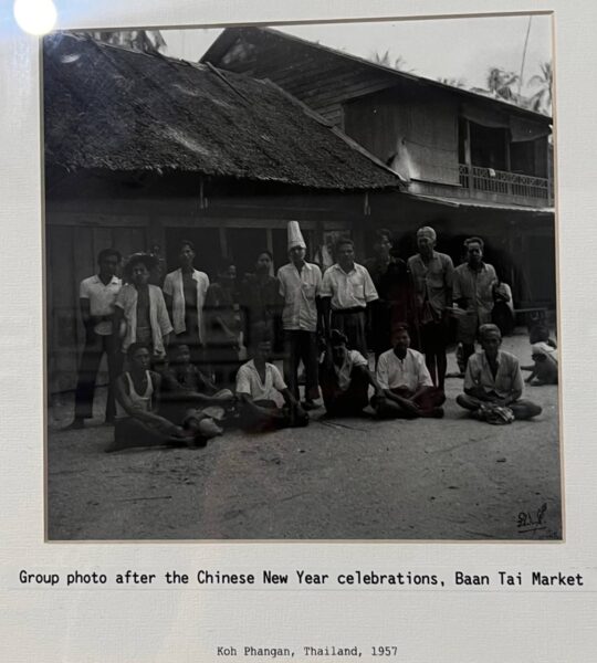 Group photo after Chinese New Year celebrations at Baan Tai Market on Koh Phangan in 1957