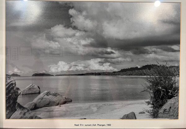 Historical view of Haad Rin Beach on Koh Phangan in 1960