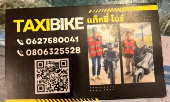 Taxi Bike on Koh Phangan, Thailand – motorbike taxi service