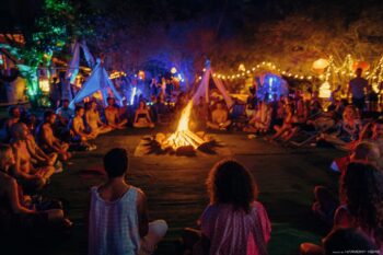 Live meditative concert and jam night at Aum Sound Healing Center on Koh Phangan