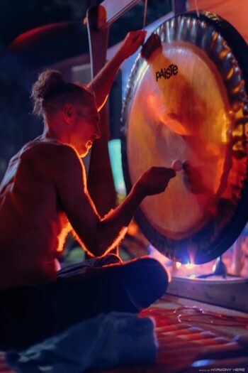 Sound healing session at Aum Sound Healing Center on Koh Phangan