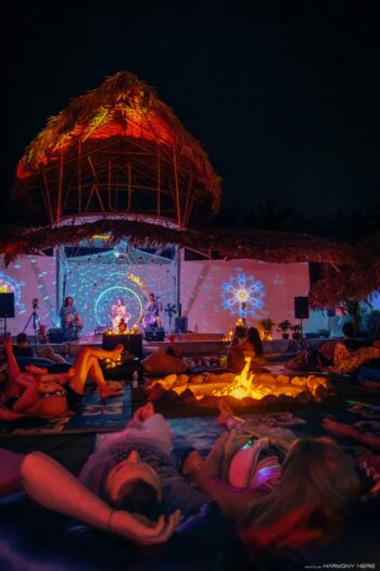 Live meditative concert and jam night at Aum Sound Healing Center on Koh Phangan