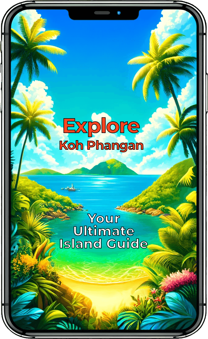 Main screen of the Phangan Life app - Explore the best of Koh Phangan.